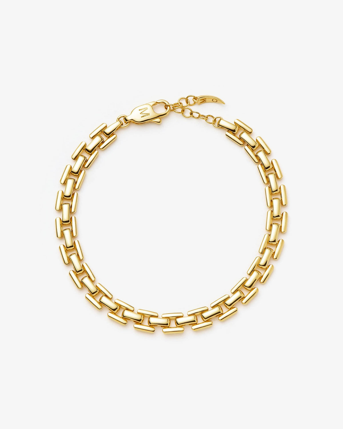 Missoma Vintage Watch Strap Bracelet in gold-plated brass