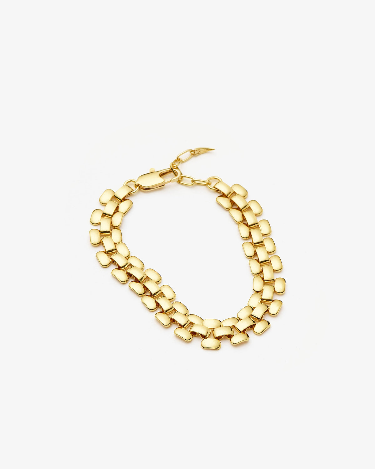 Missoma Timepiece Wide Chain Bracelet in gold-plated brass