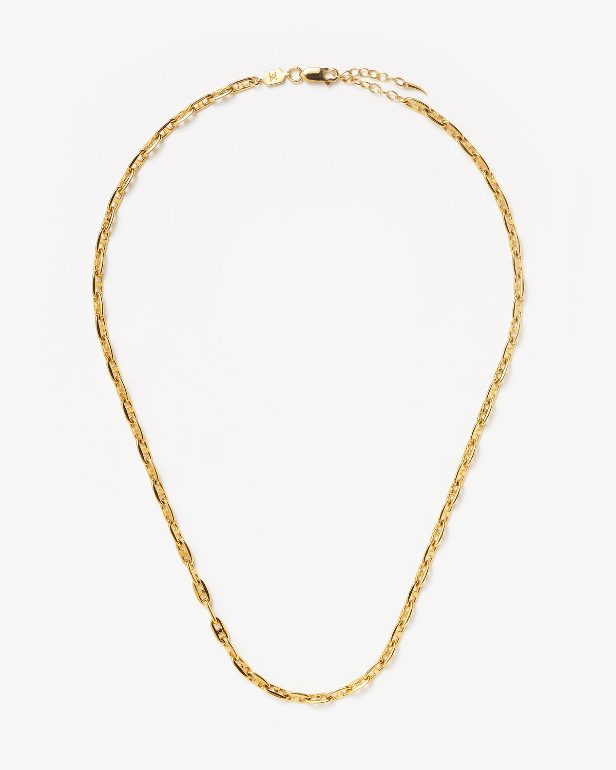 Missoma Mariner Long Chain Necklace in gold-plated brass