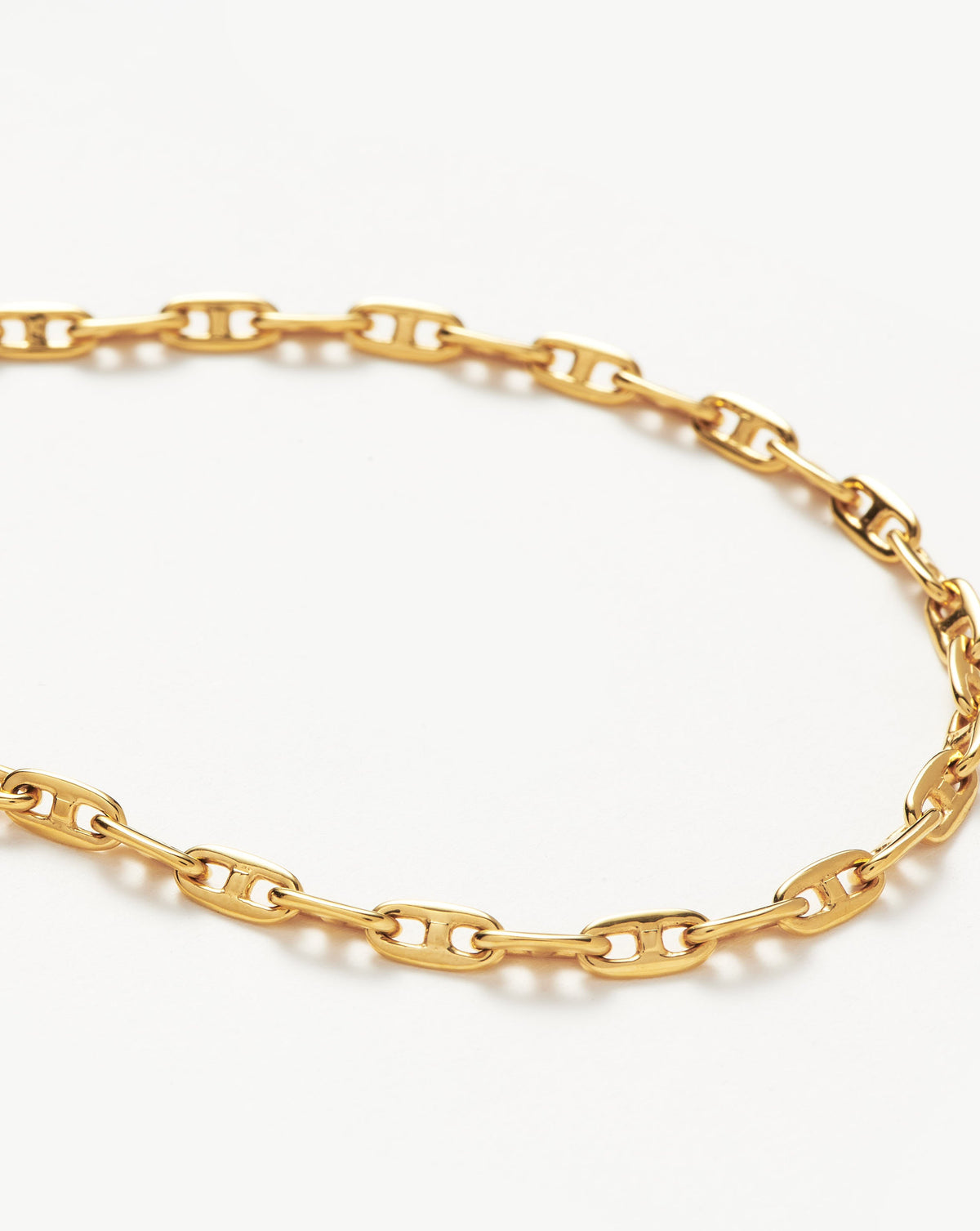 Missoma Mariner Long Chain Necklace in gold-plated brass, view 2
