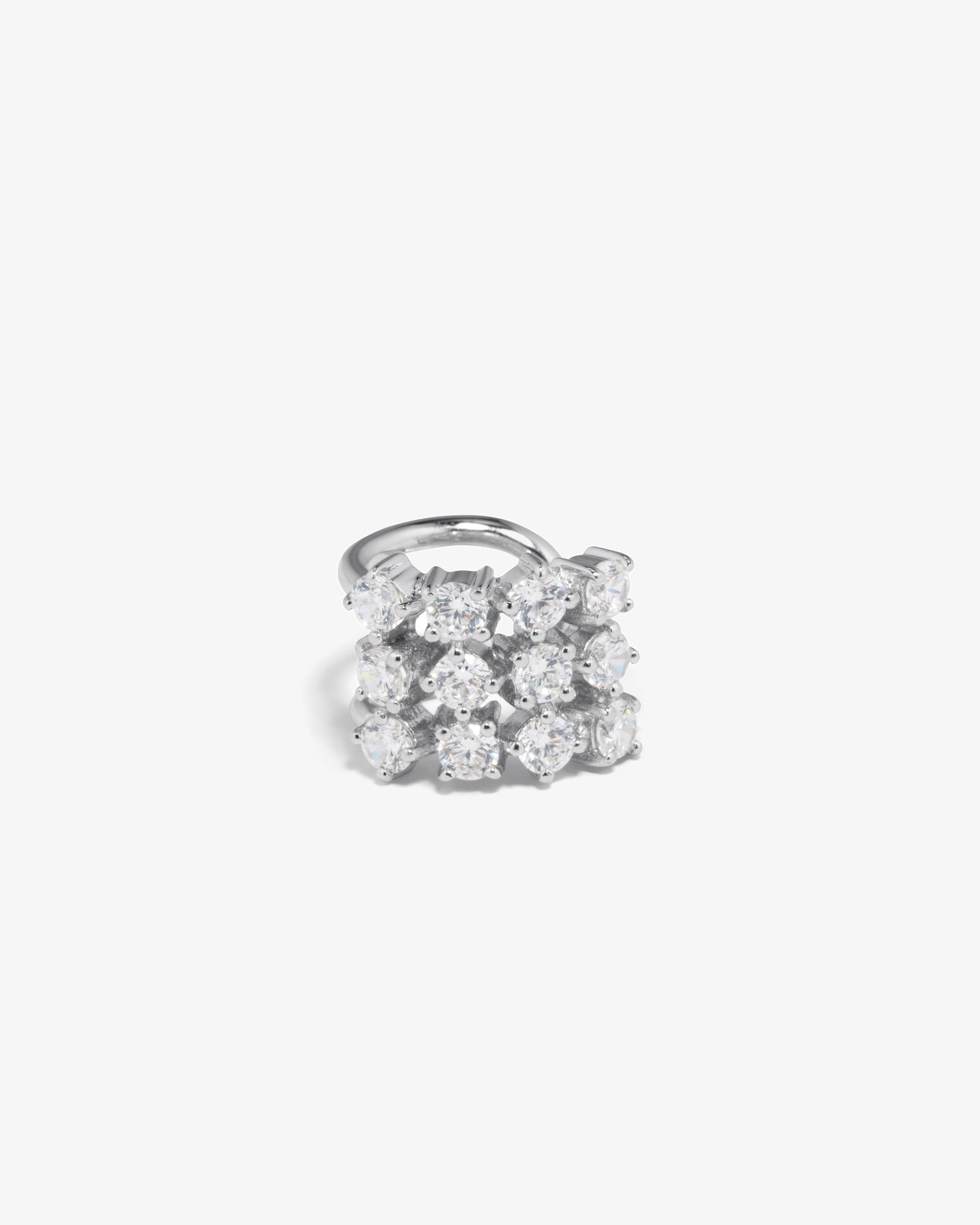Completed Works – Crystal Square Ear Cuff