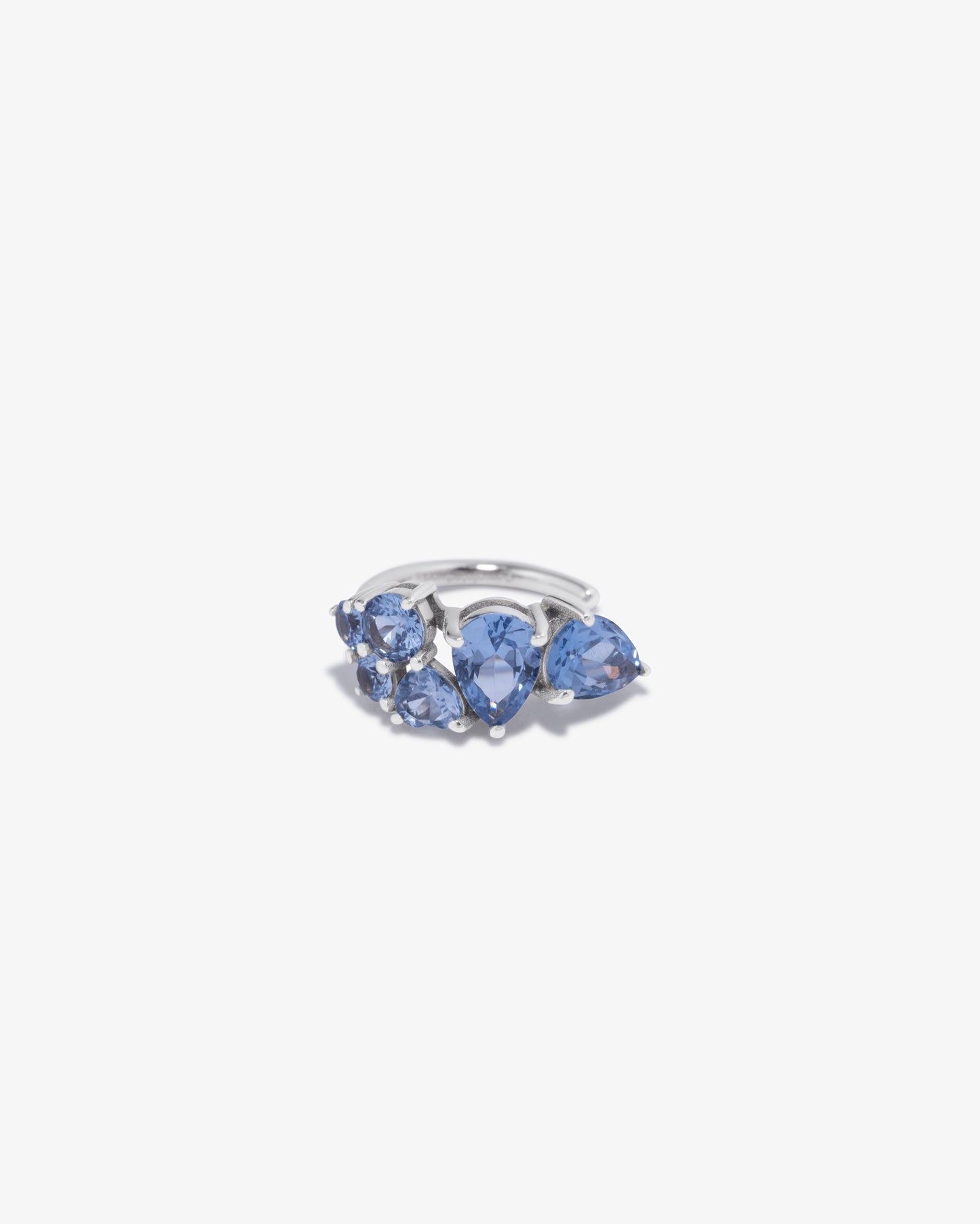 Completed Works – Blue Crystal Ear Cuff