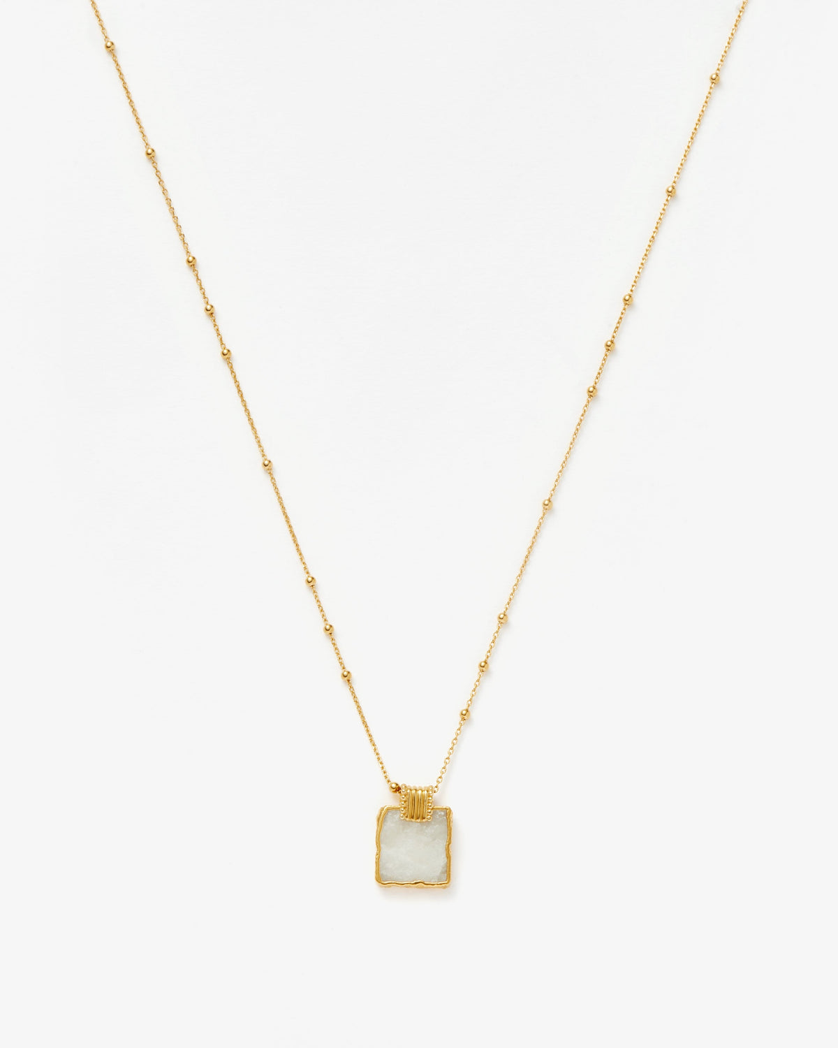 Missoma Lena Charm Necklace in gold-plated brass