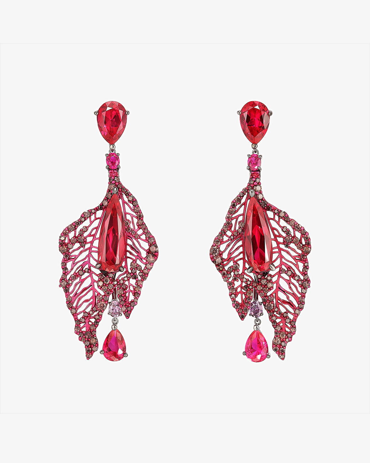 Anabela Chan Ruby Atlantis Drop Earrings