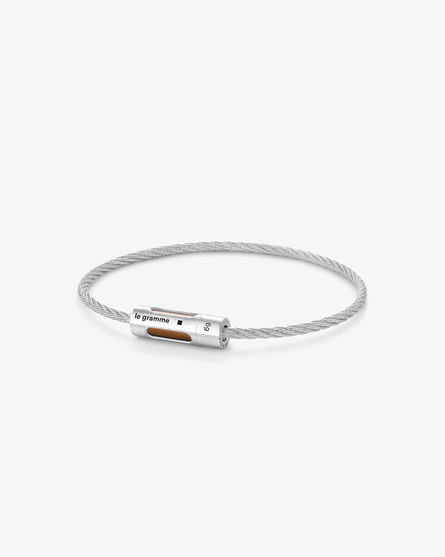 Le gramme 9g yellow punched cable bracelet