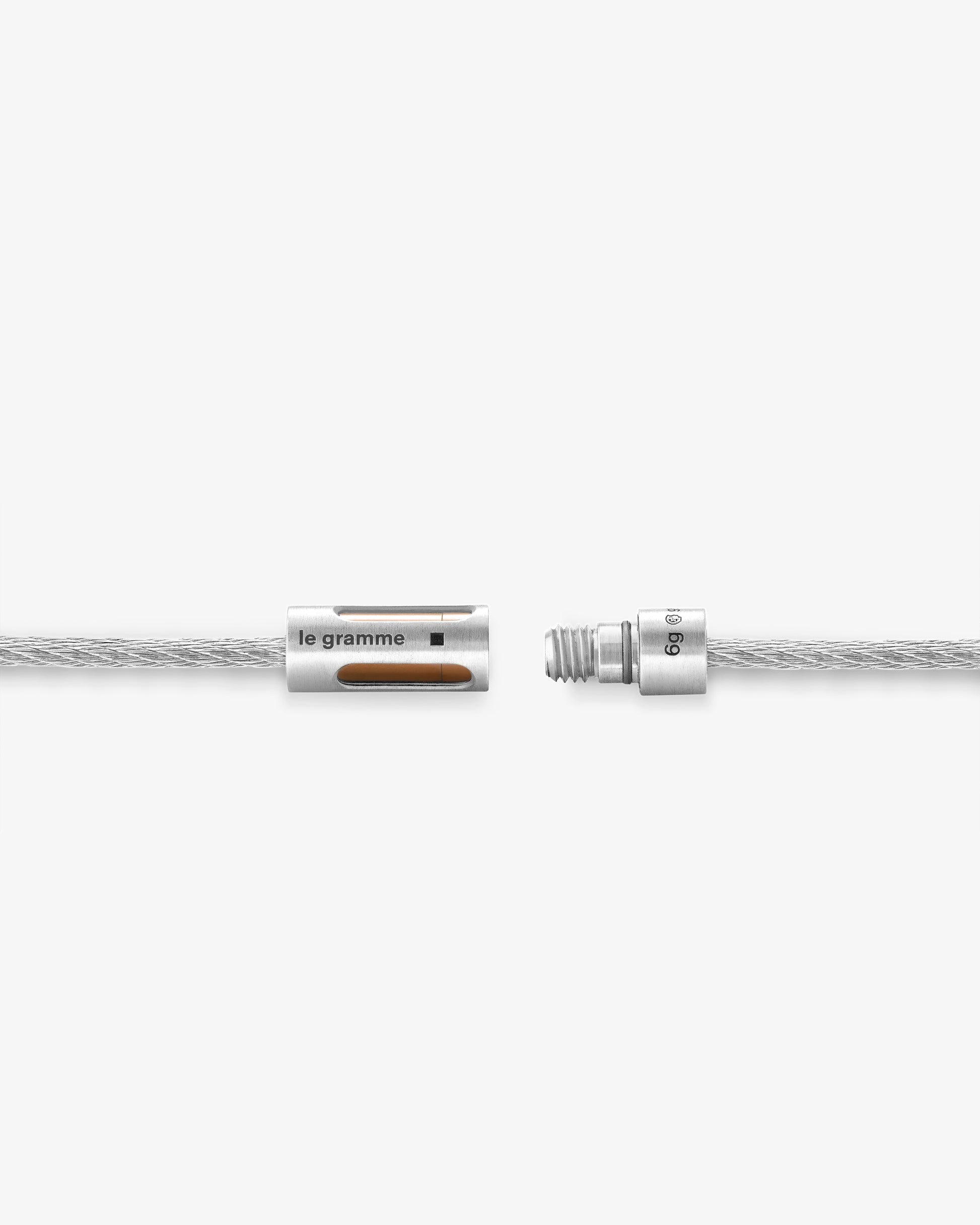 Le gramme 9g yellow punched cable bracelet