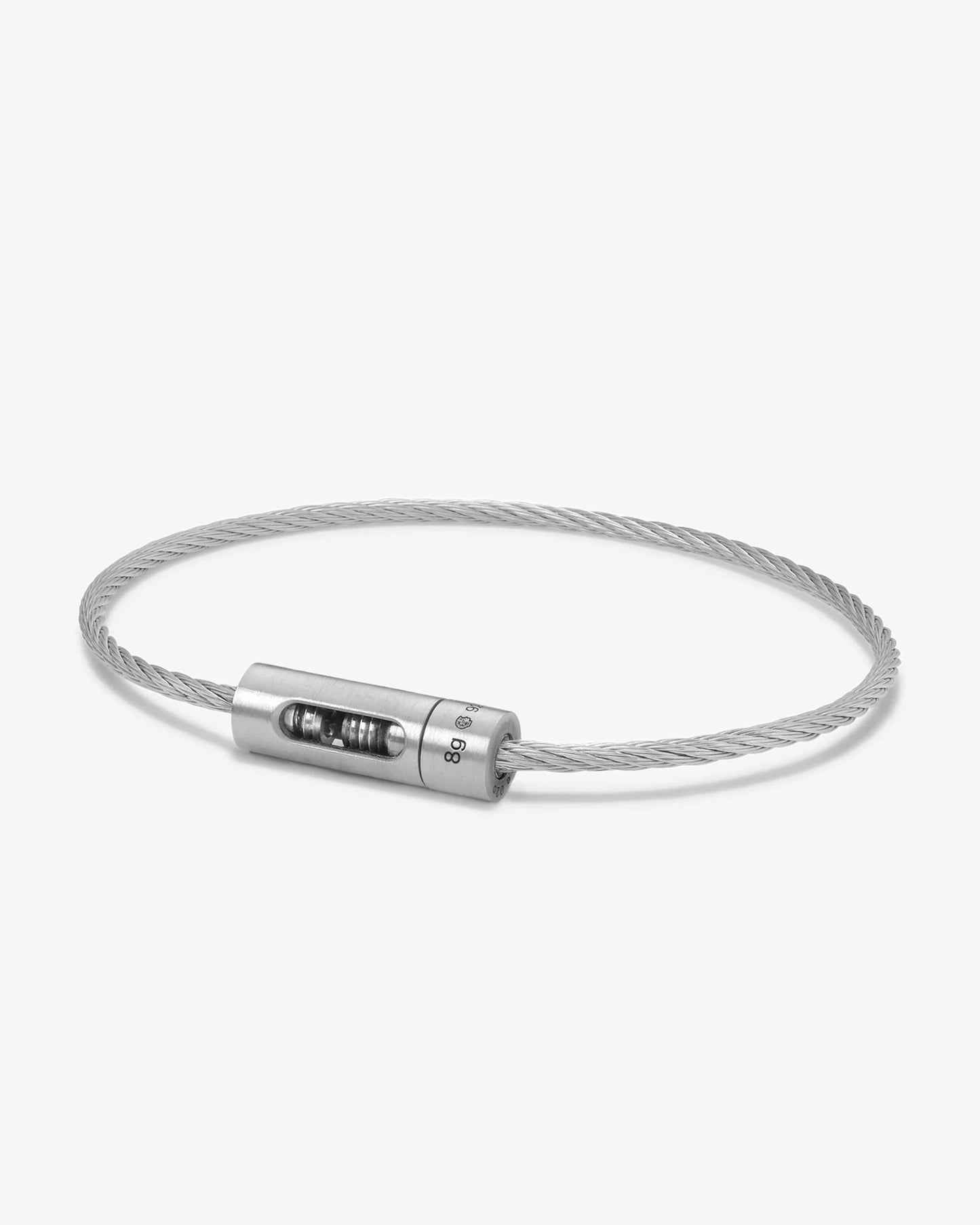 Le gramme 7g punched brushed cable bracelet