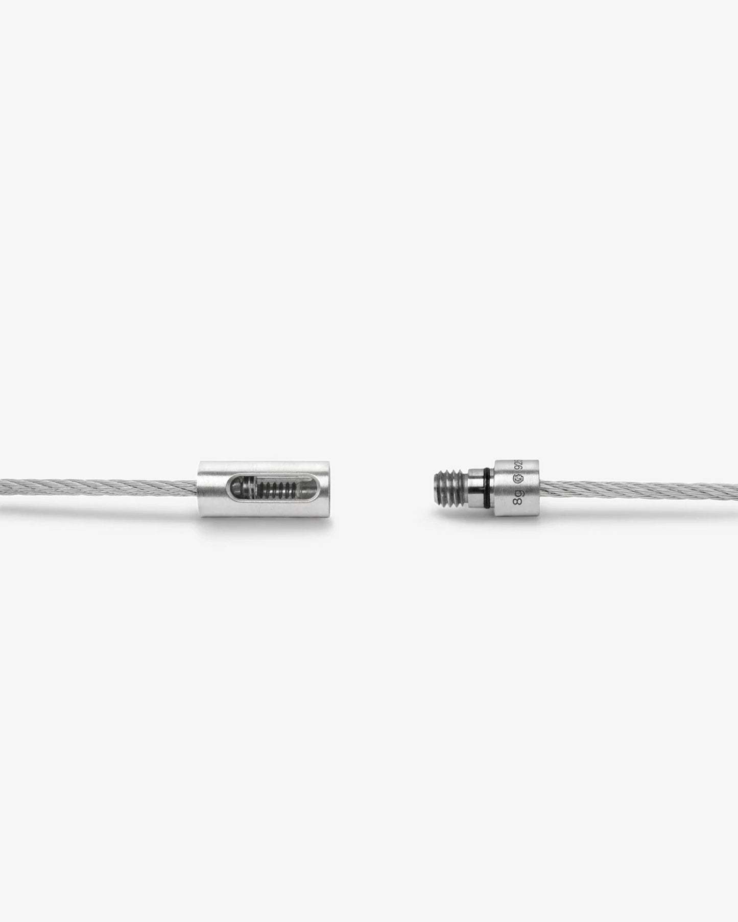 Le gramme 7g punched brushed cable bracelet
