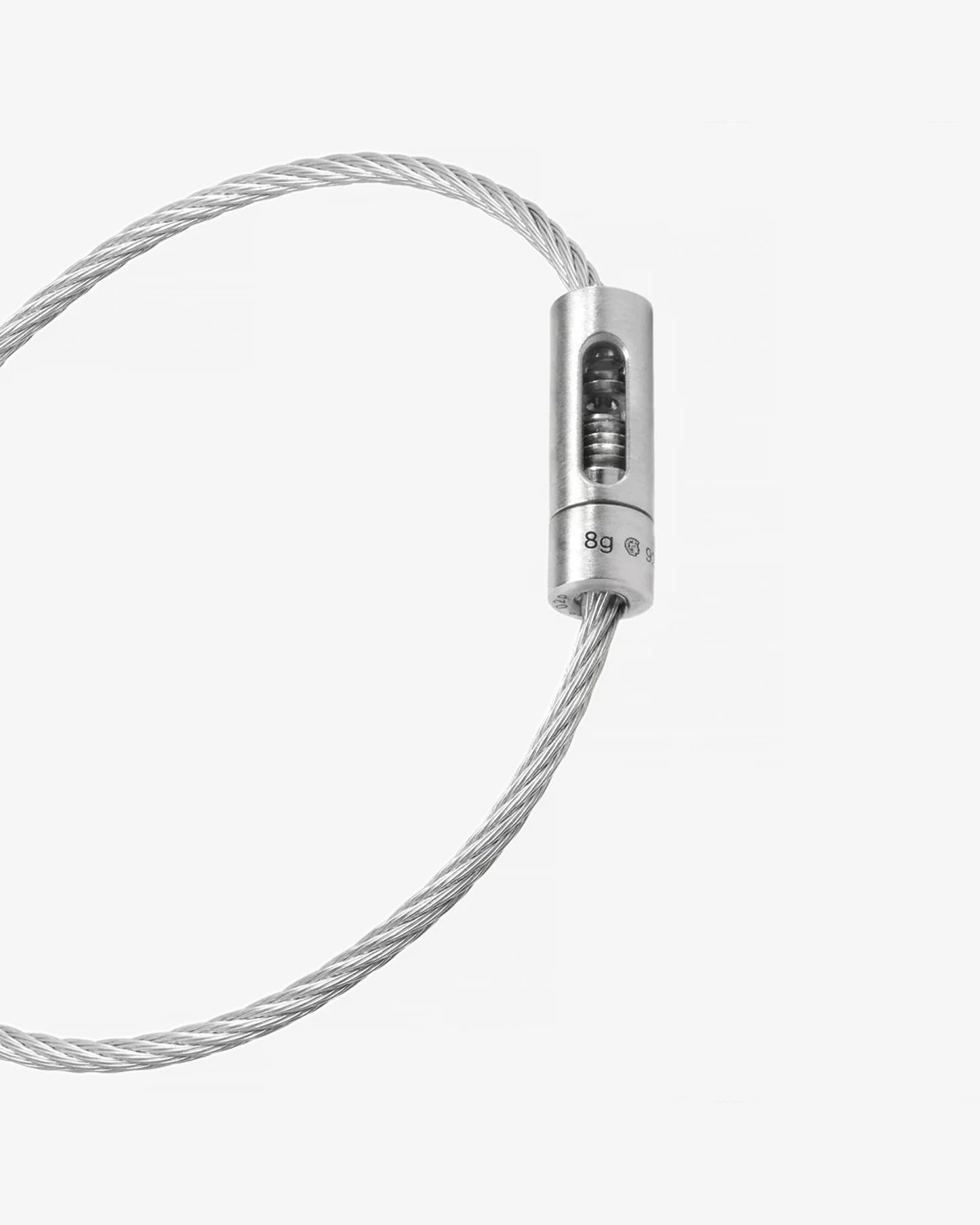 Le gramme 7g punched brushed cable bracelet