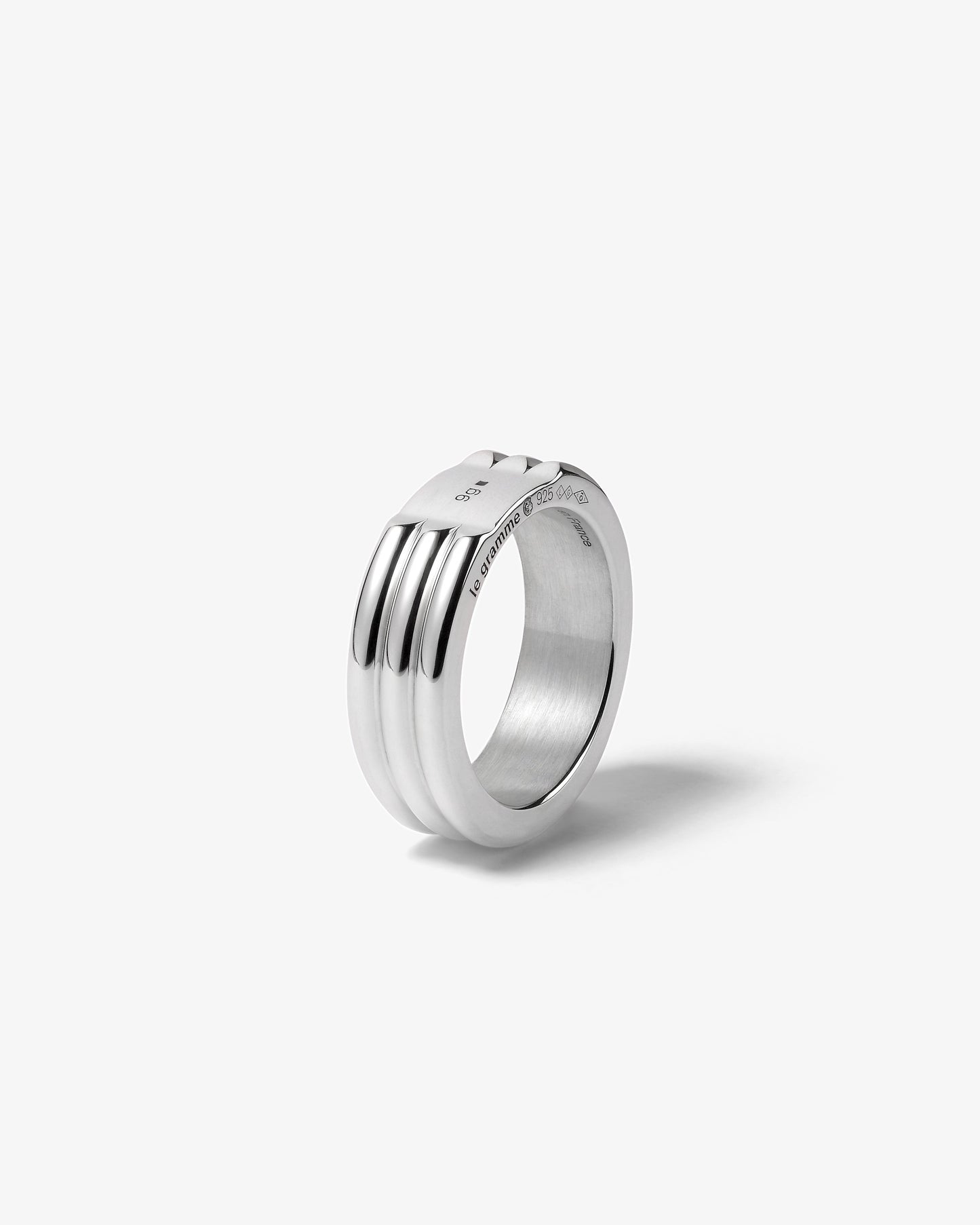 Le gramme 9g godron polished ring