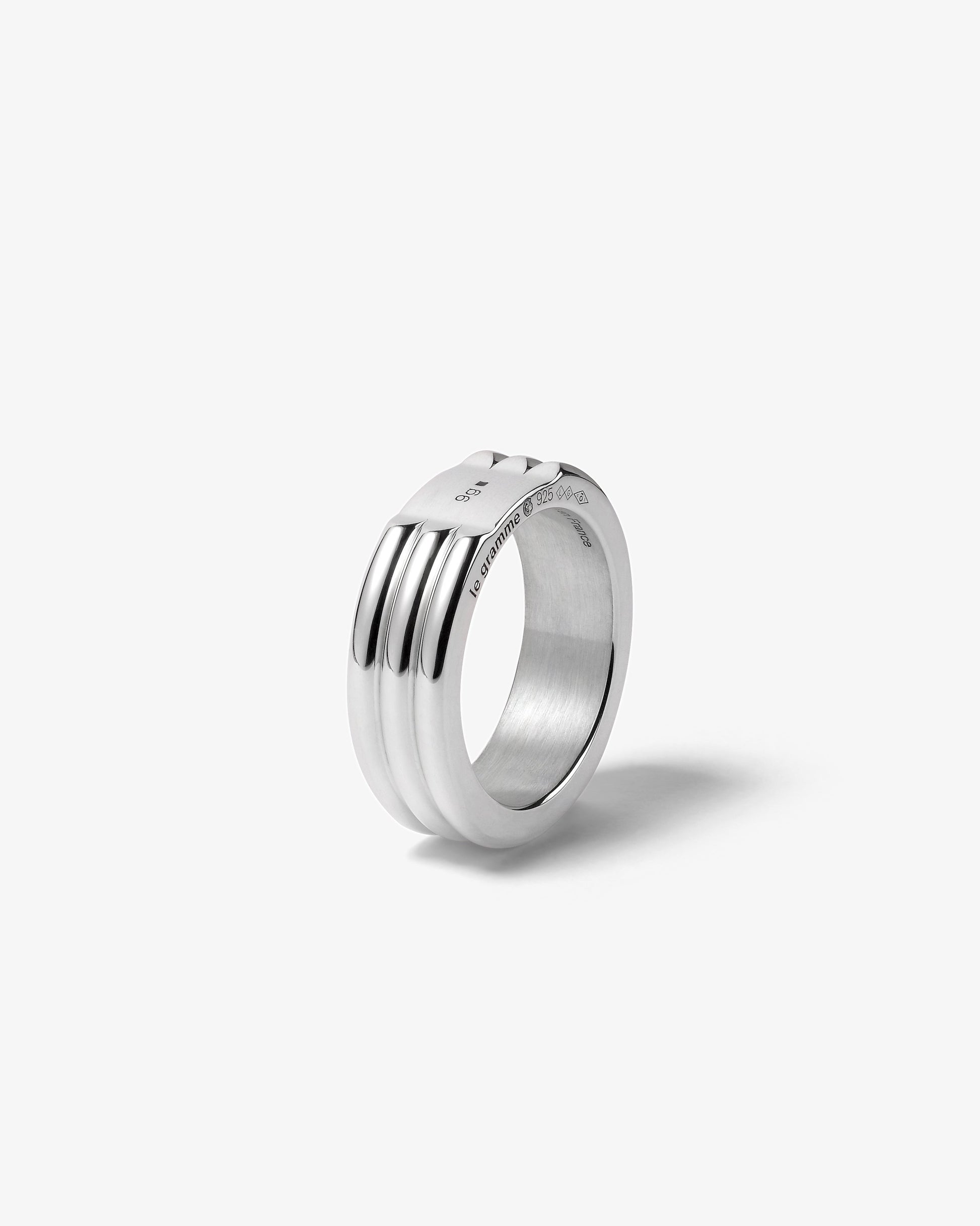 Le gramme 9g godron polished ring