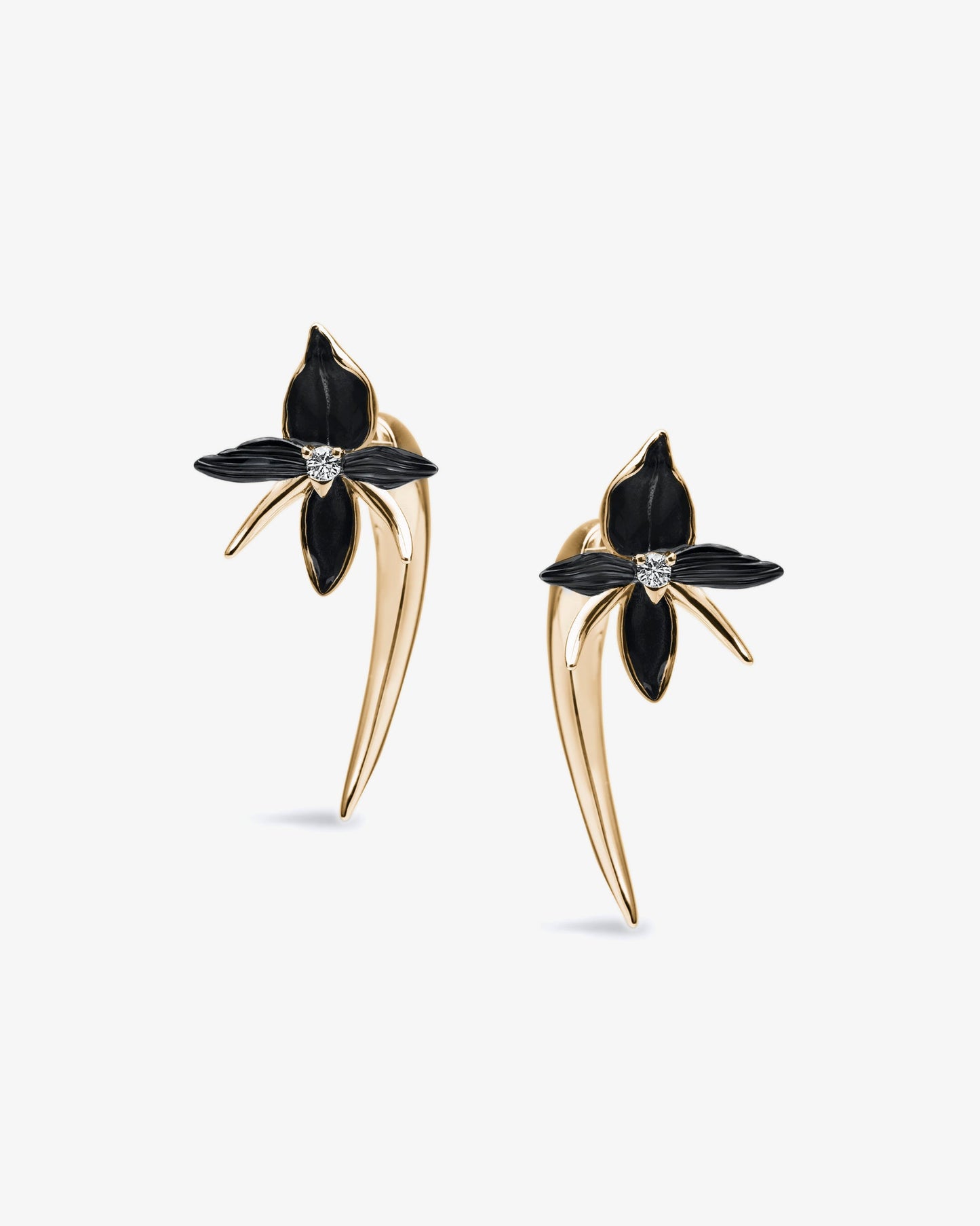 Shaun Leane Black Orchid Talon Diamond Earrings