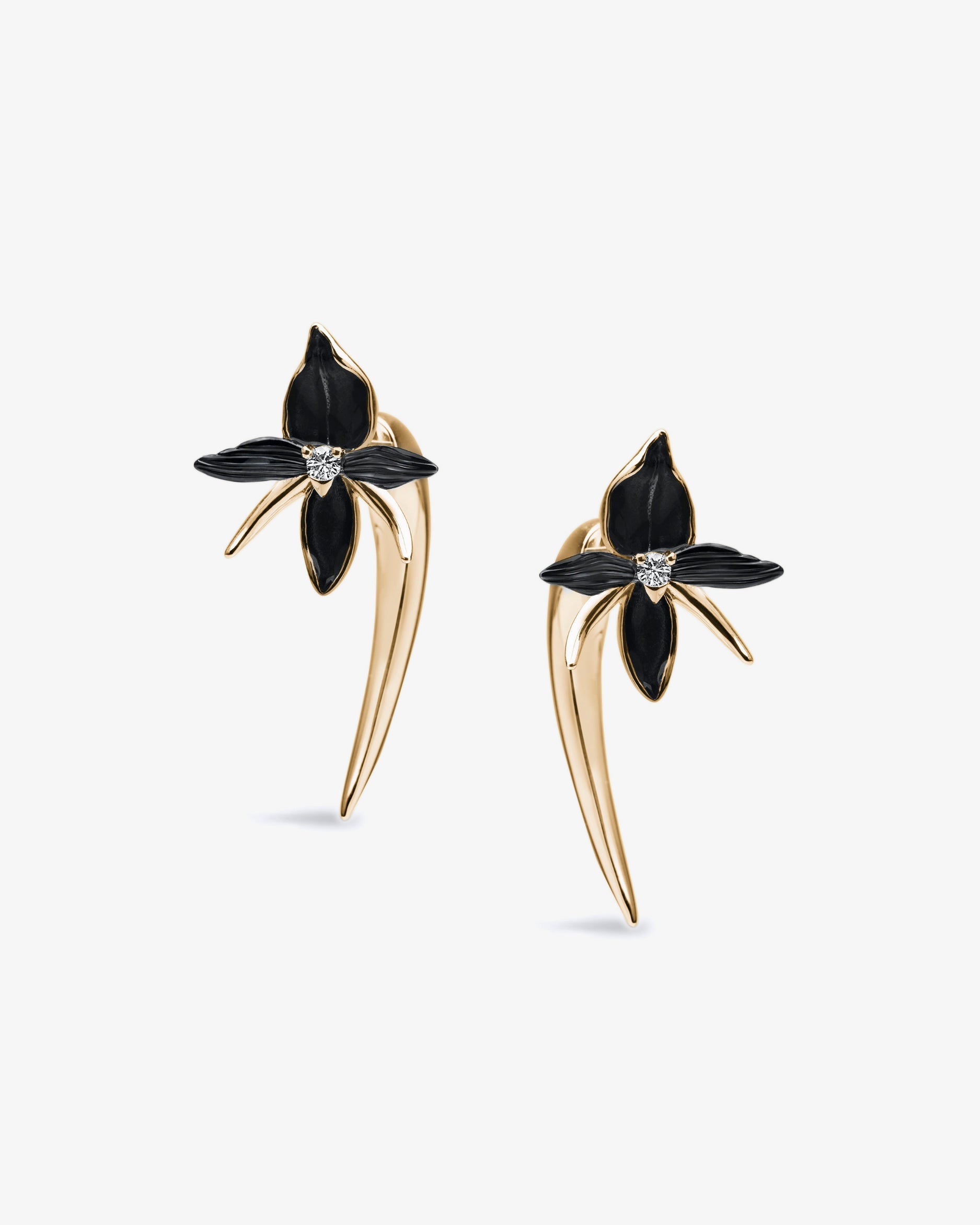 Shaun Leane Black Orchid Talon Diamond Earrings