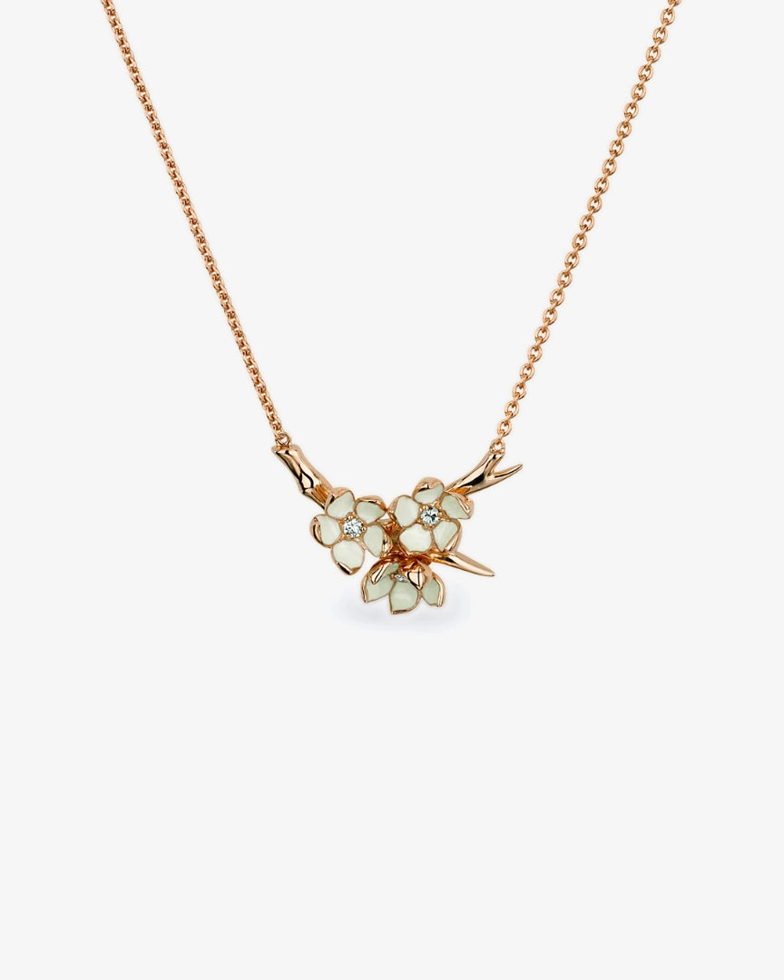 Shaun Leane Cherry Blossom Flower Posey Diamond Pendant