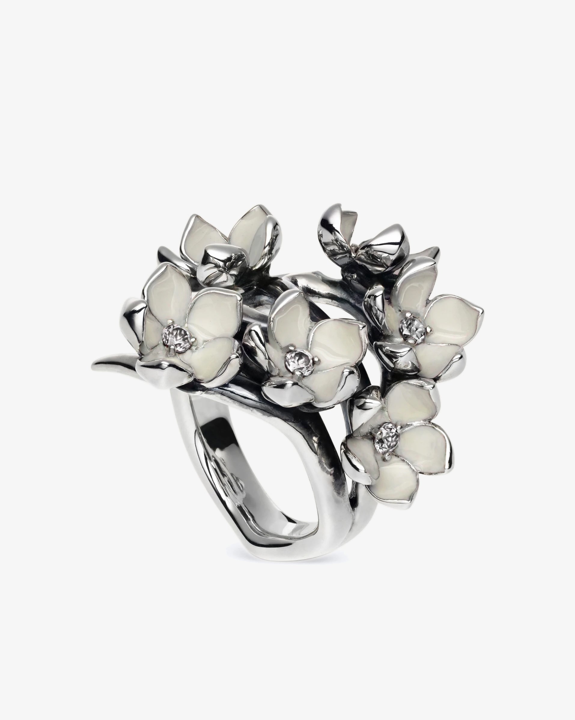 Shaun Leane Cherry Blossom Full Flower Diamond Ring