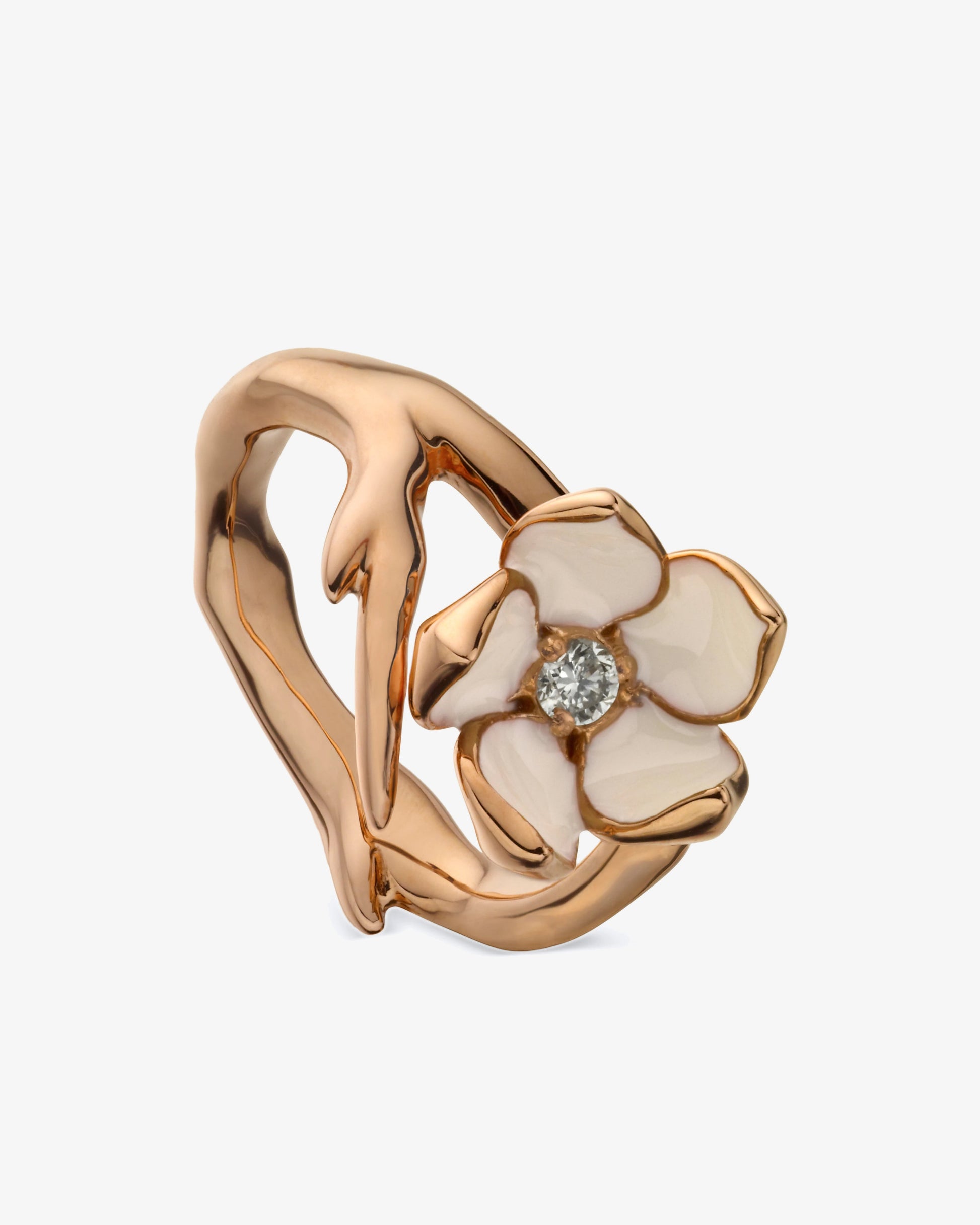 Shaun Leane Cherry Blossom Flower Diamond Ring