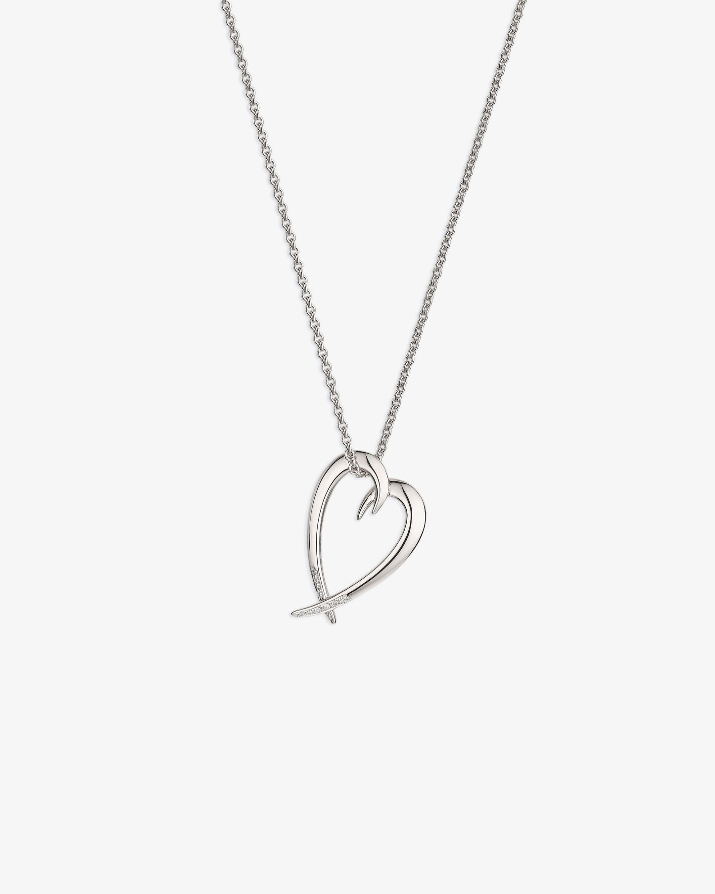Shaun Leane Hook Heart Diamond Pendant