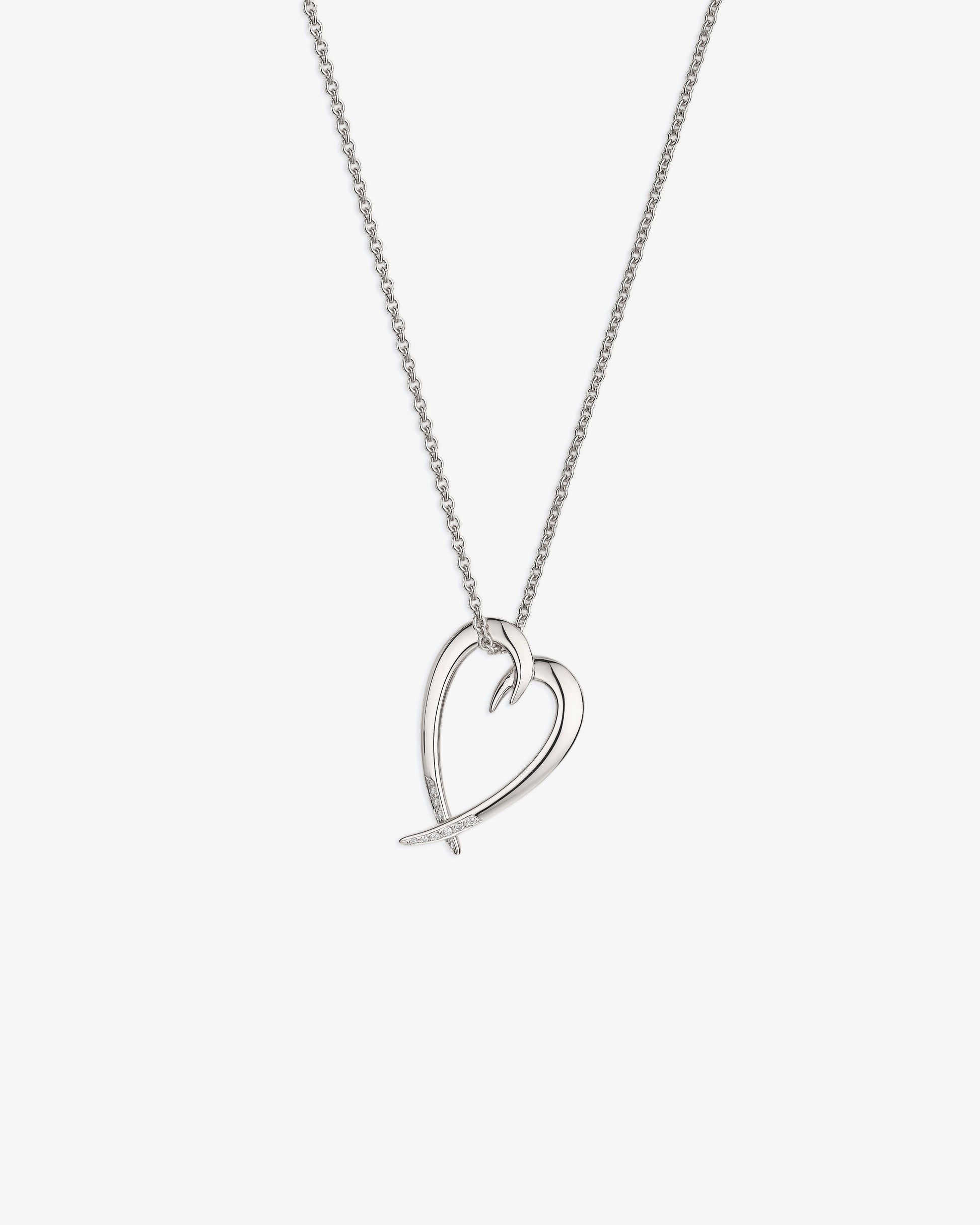 Shaun Leane Hook Heart Diamond Pendant