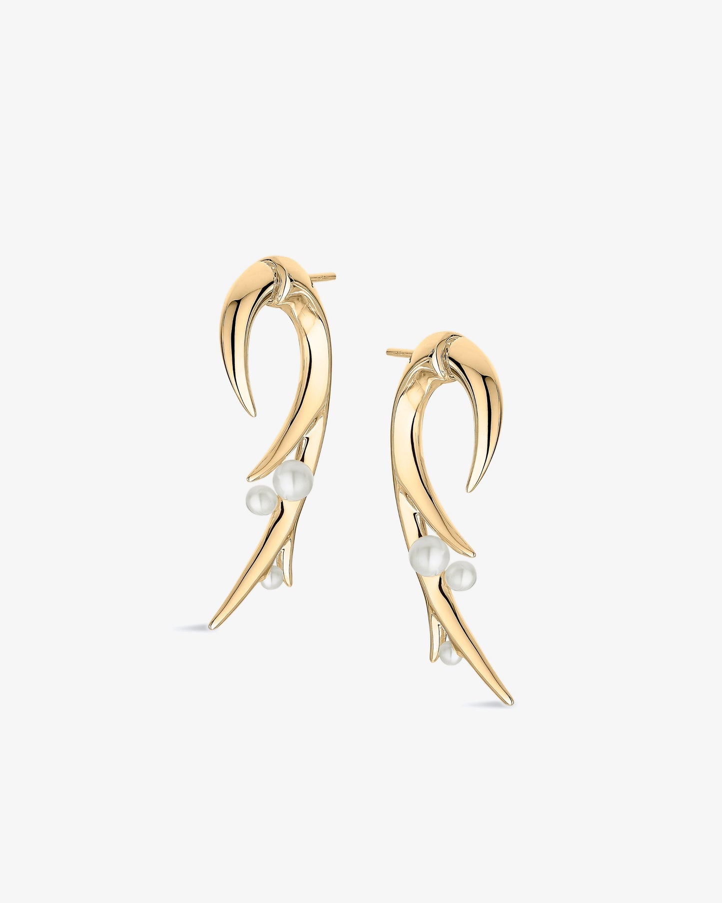 Shaun Leane Hooked Pearl Large Earrings
