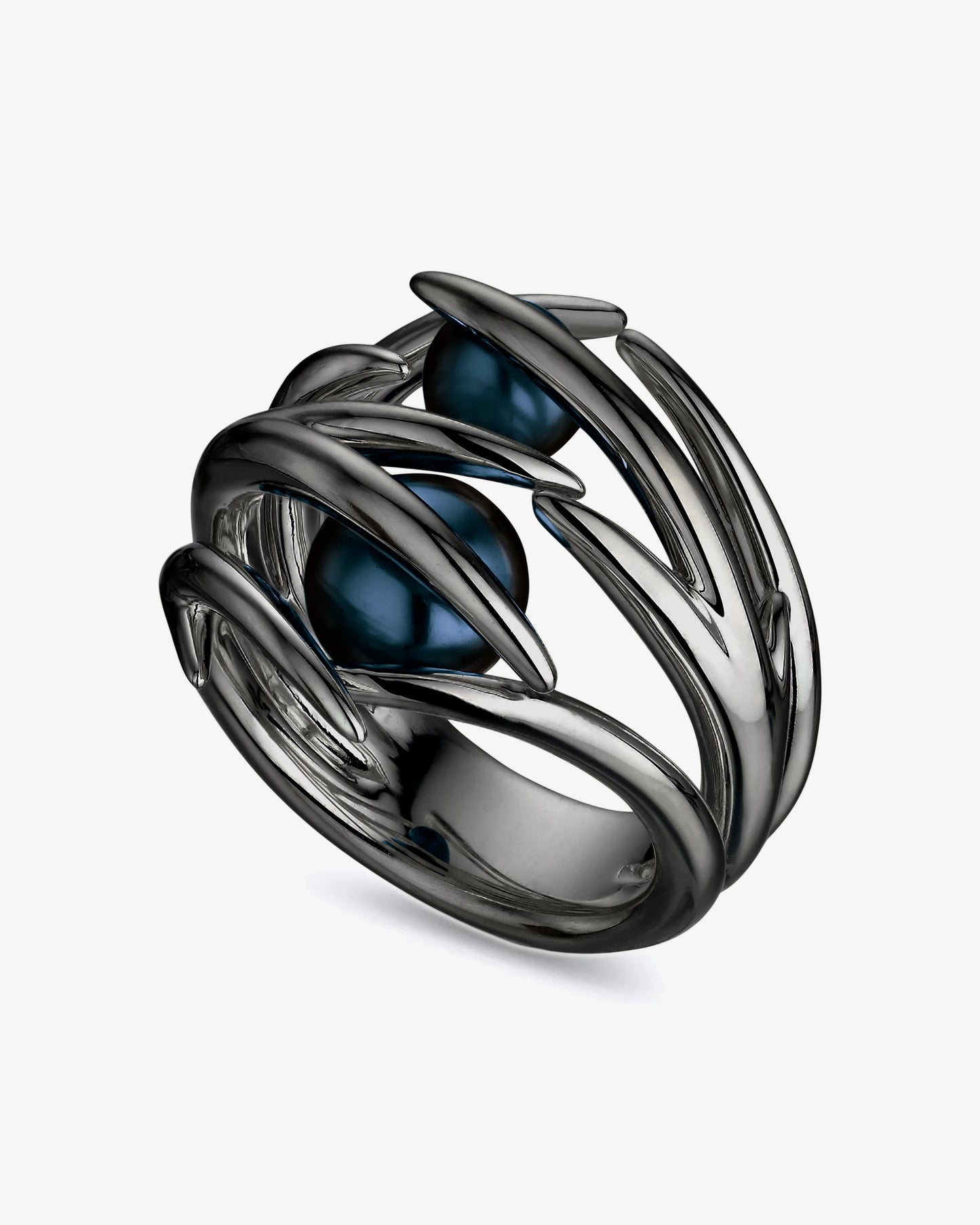 Shaun Leane Hooked Black Pearl Ring