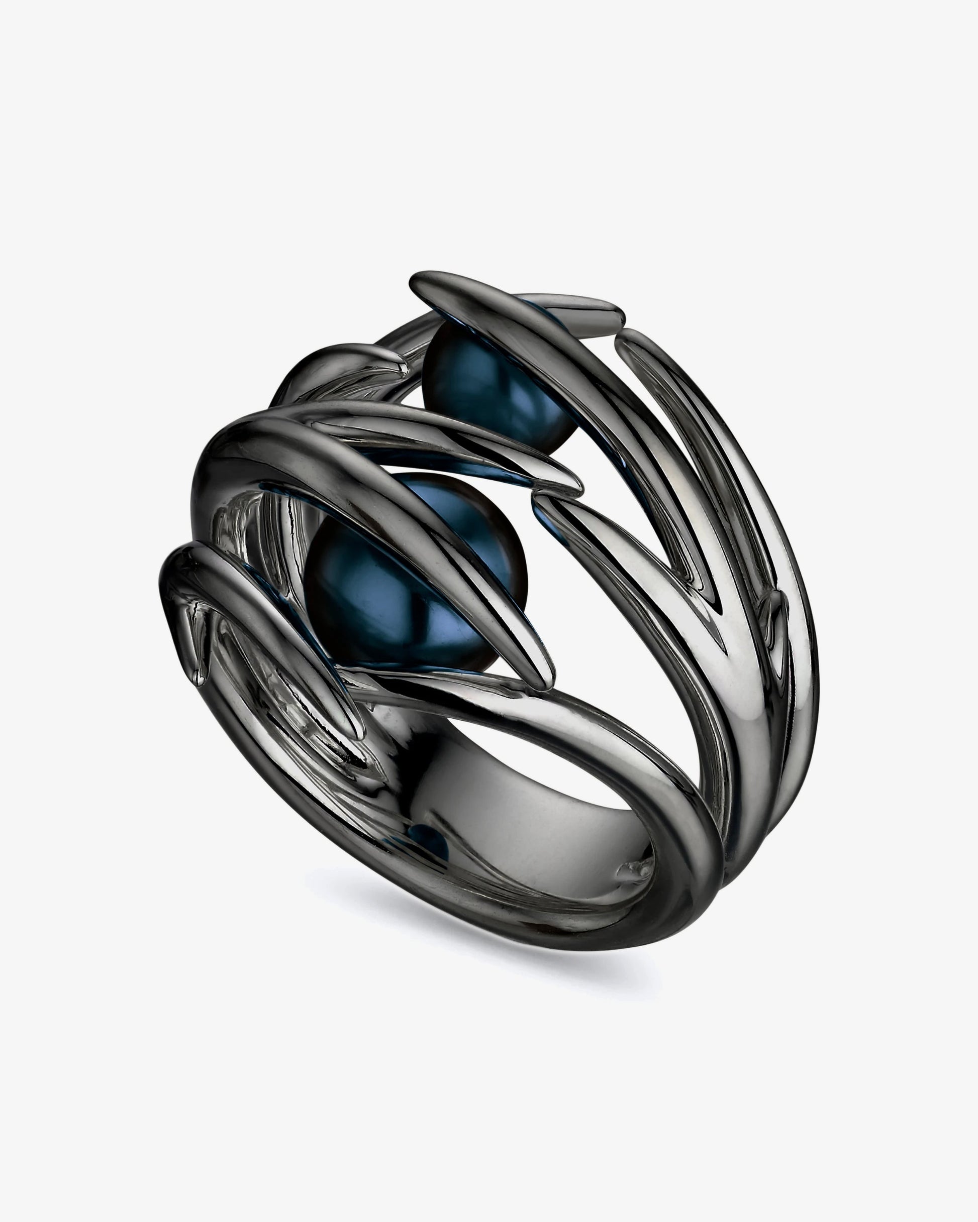 Shaun Leane Hooked Black Pearl Ring