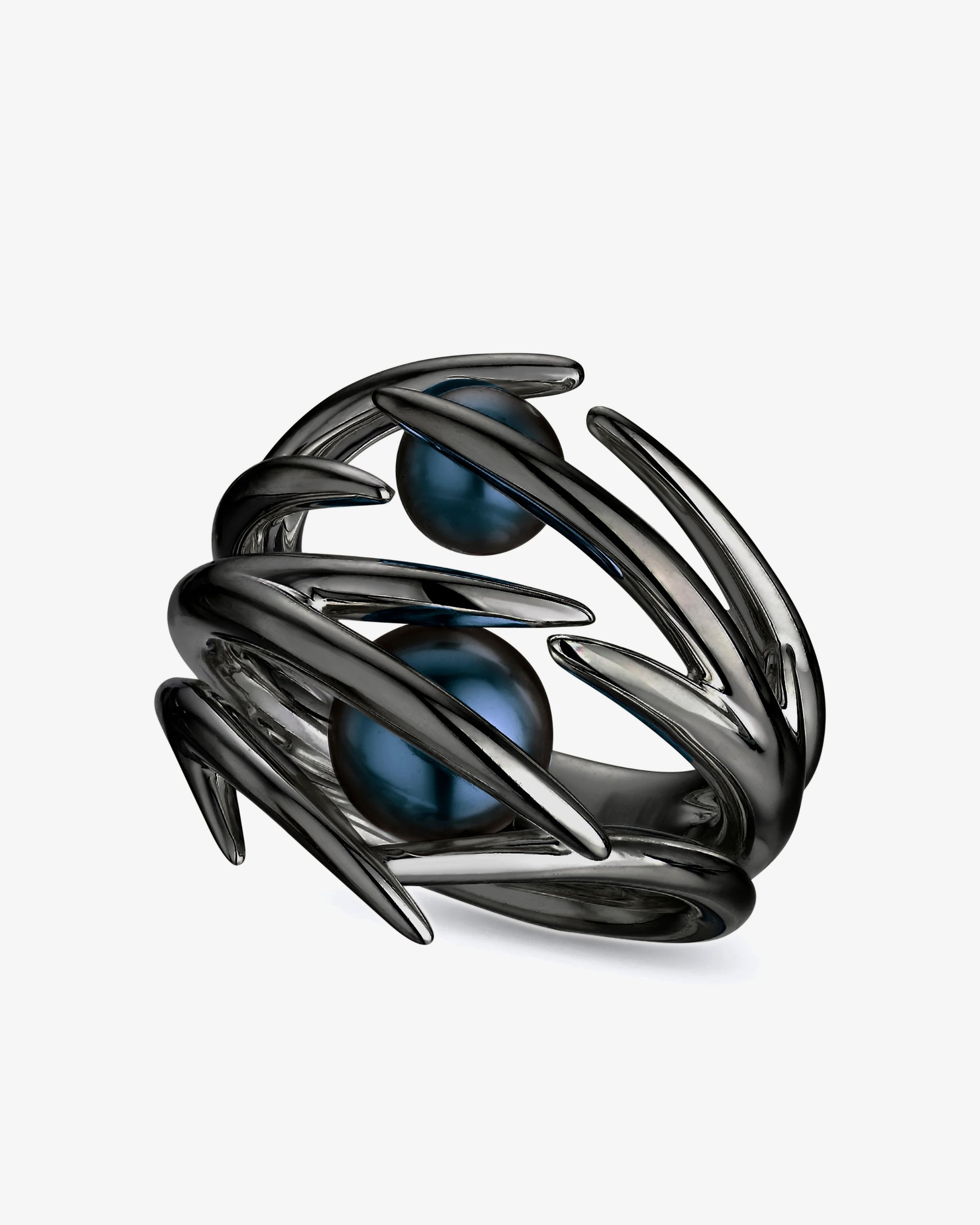 Shaun Leane Hooked Black Pearl Ring