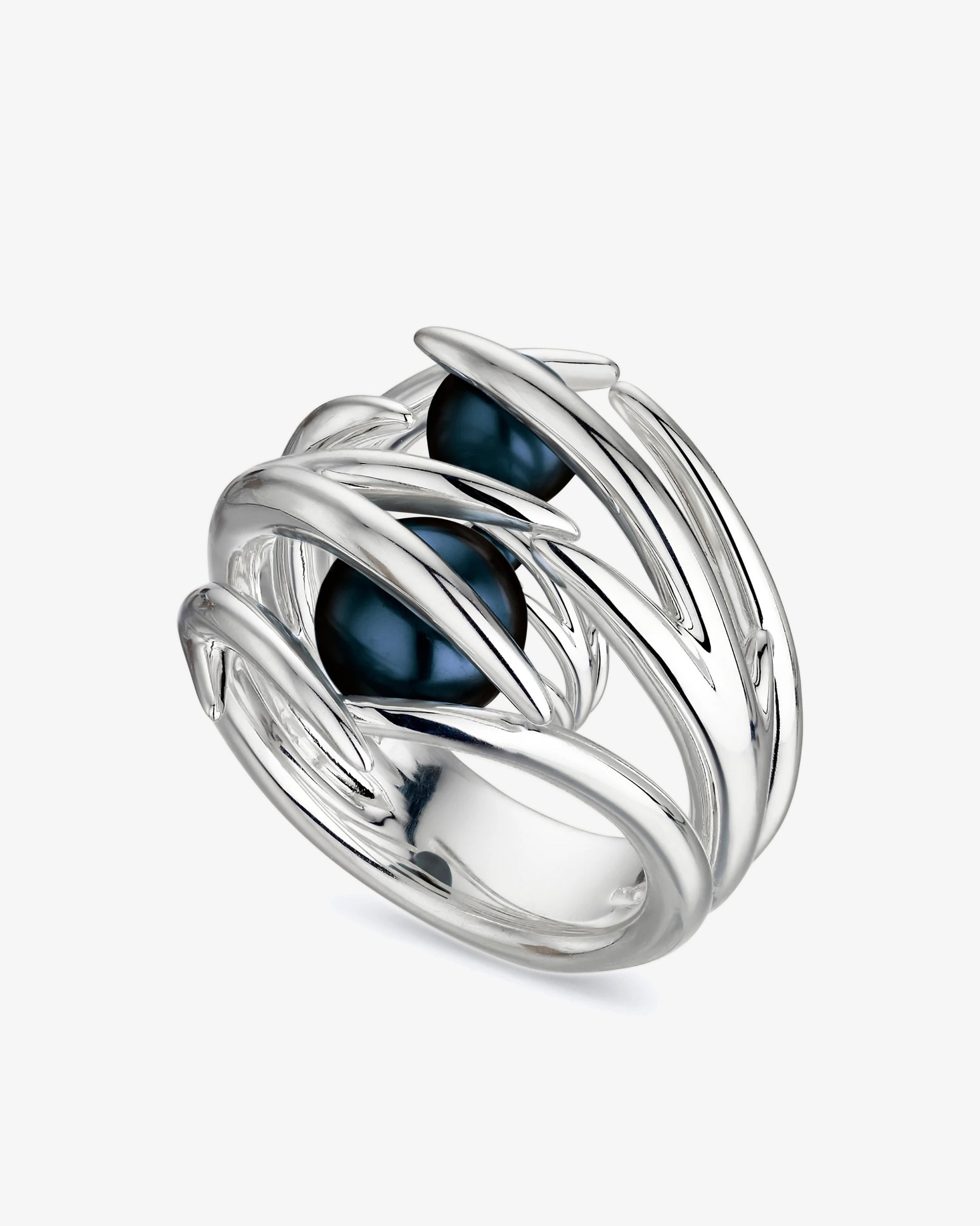 Shaun Leane Hooked Black Pearl Ring