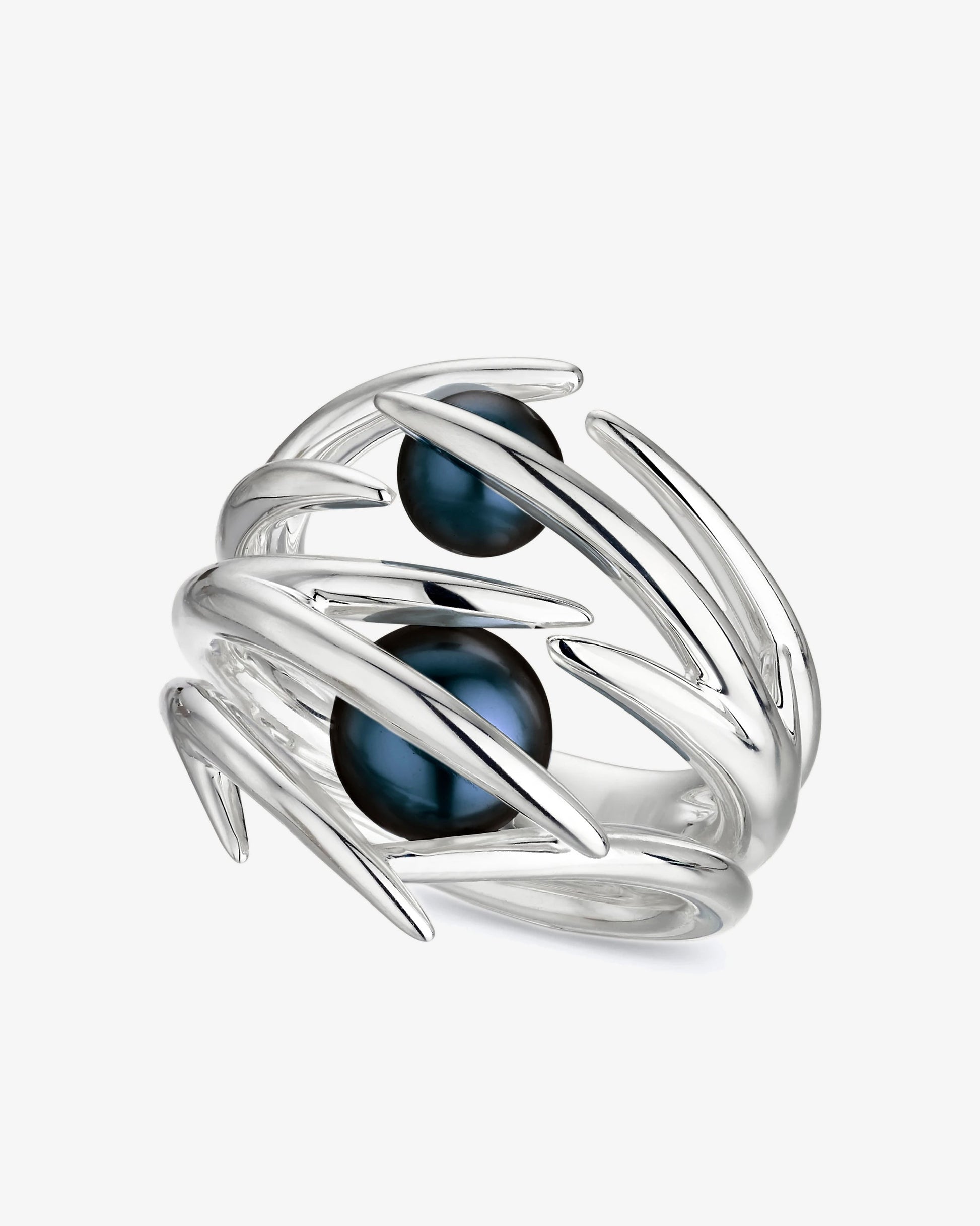 Shaun Leane Hooked Black Pearl Ring