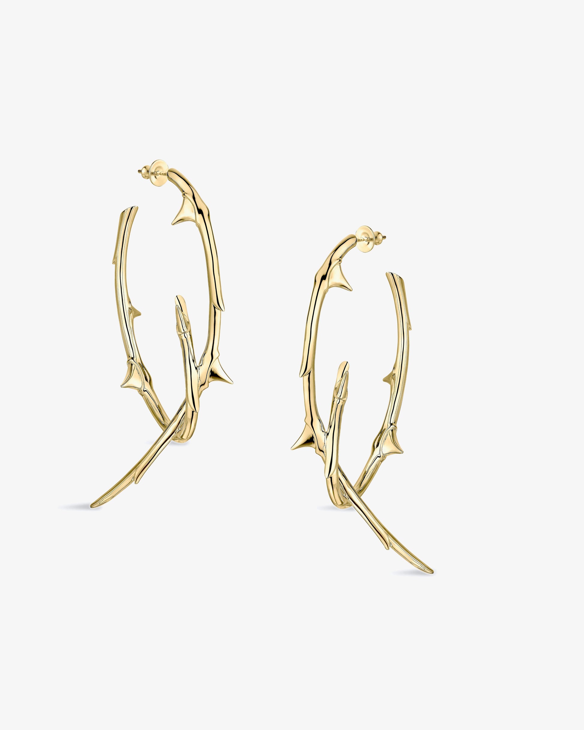 Shaun Leane Rose Thorn Large Hoop Earrings