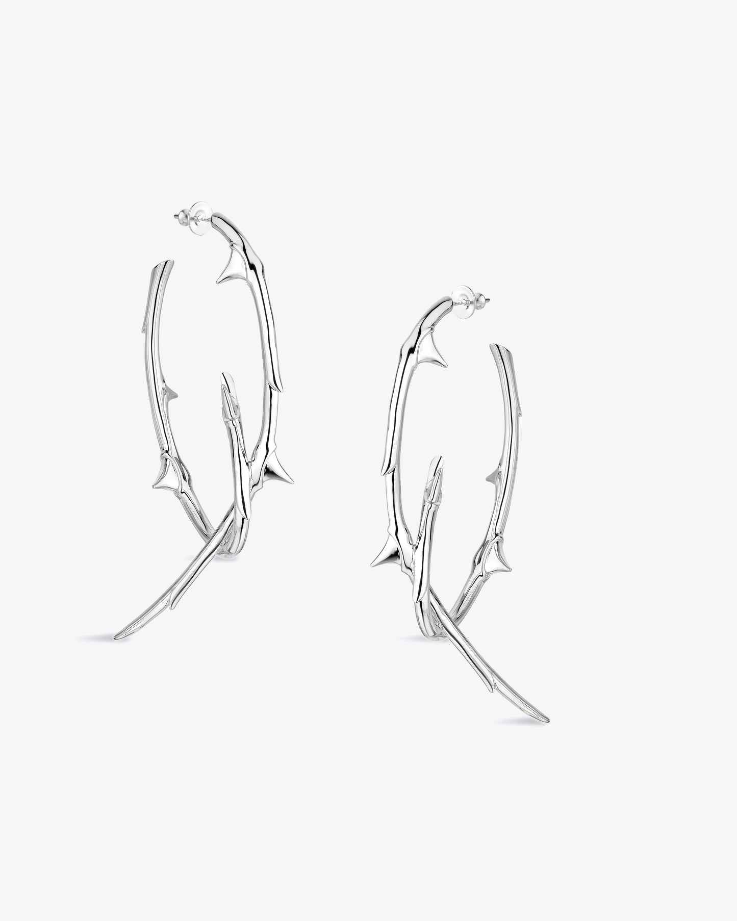 Shaun Leane Rose Thorn Large Hoop Earrings