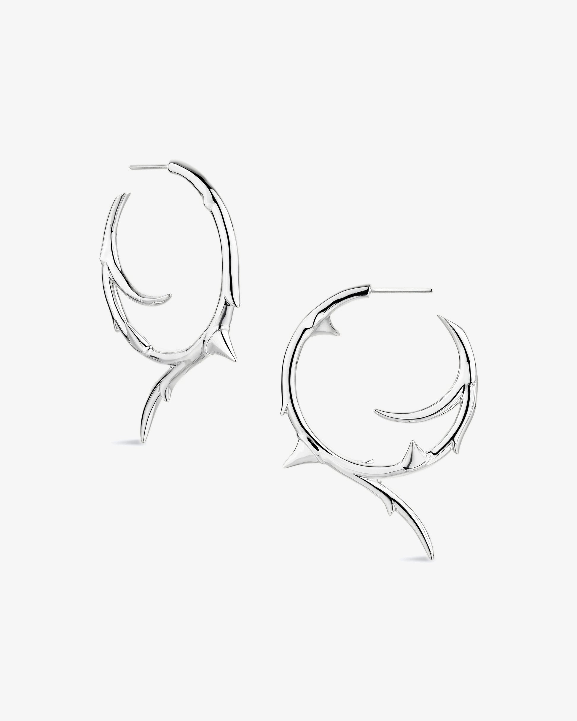 Shaun Leane Rose Thorn Medium Hoop Earrings