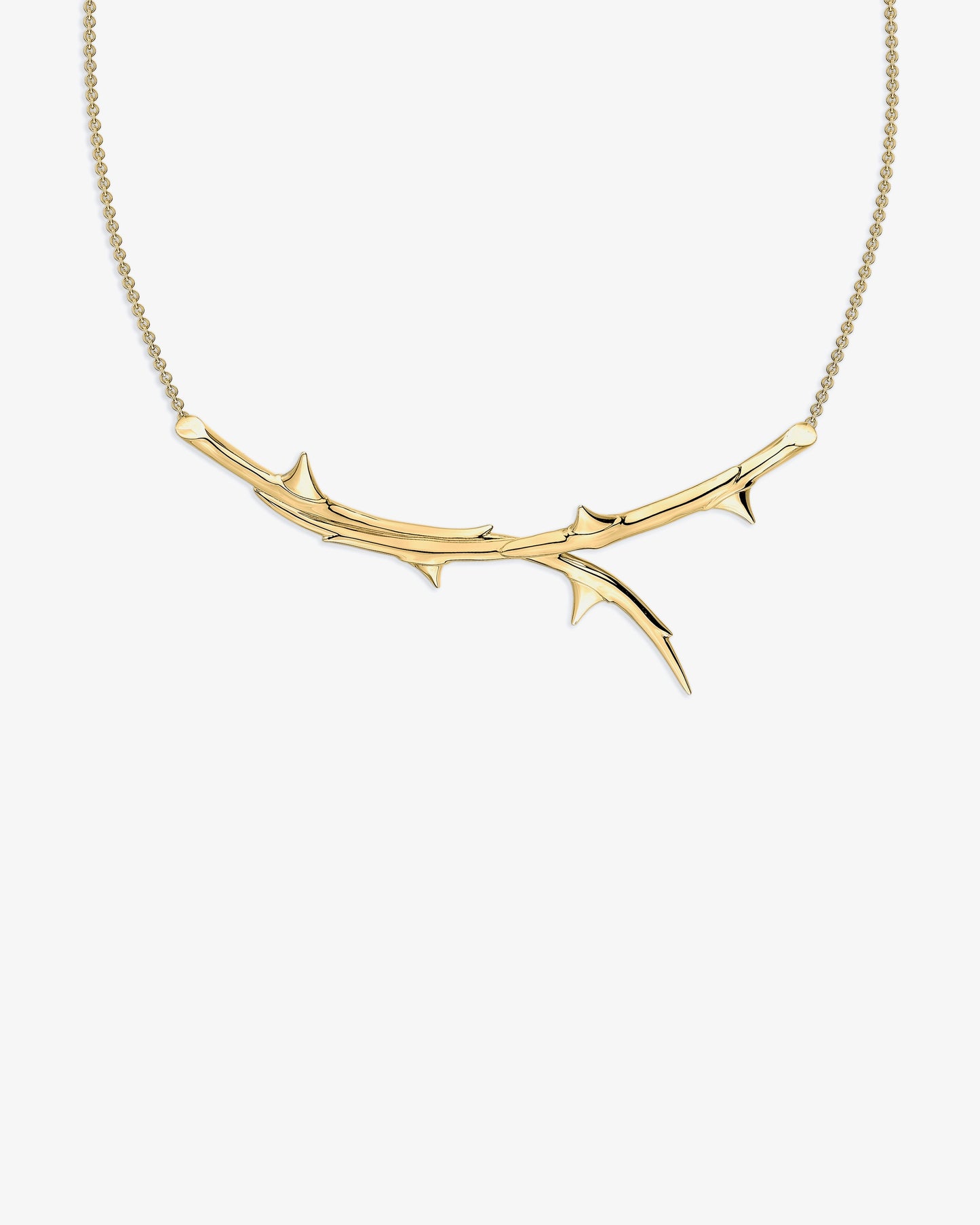 Rose Thorn Horizontal Necklace